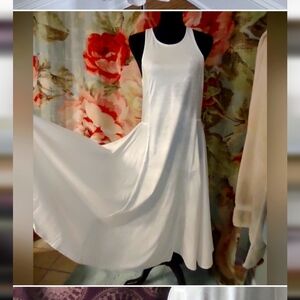 Gap Razorback Dress in creamy color..